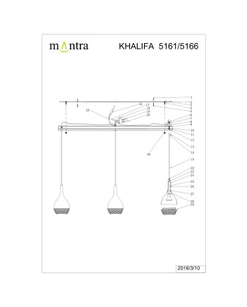 ***OFER/DES*** KHALIFA * LÁMPARA 3L LINEA